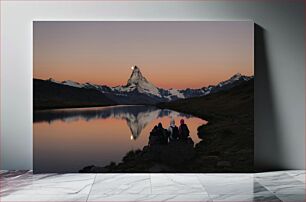 Πίνακας, Sunset at Mountain Lake Ηλιοβασίλεμα στη λίμνη Mountain