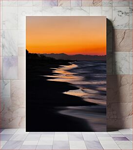 Πίνακας, Sunset at the Beach Ηλιοβασίλεμα στην παραλία
