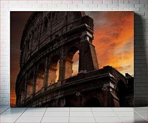 Πίνακας, Sunset at the Colosseum Ηλιοβασίλεμα στο Κολοσσαίο