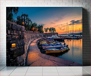 Πίνακας, Sunset at the Harbor Ηλιοβασίλεμα στο λιμάνι