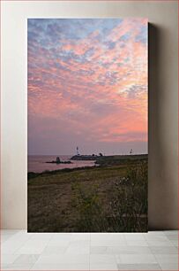 Πίνακας, Sunset at the Lighthouse Ηλιοβασίλεμα στο Φάρο