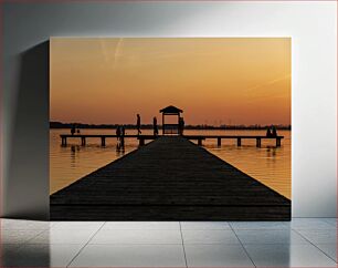 Πίνακας, Sunset by the Pier Ηλιοβασίλεμα δίπλα στην προβλήτα