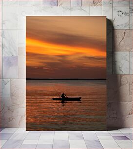 Πίνακας, Sunset Fishing Ηλιοβασίλεμα Ψάρεμα