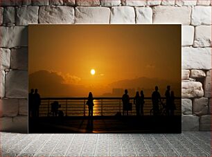 Πίνακας, Sunset Gathering by the Sea Συγκέντρωση ηλιοβασιλέματος δίπλα στη θάλασσα