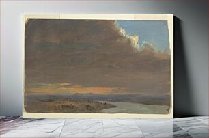 Πίνακας, Sunset, Hudson Valley, New York by Frederic Edwin Church, American, 1826–1900