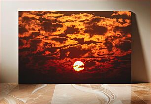 Πίνακας, Sunset in Fiery Clouds Ηλιοβασίλεμα στα πύρινα σύννεφα