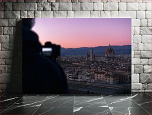 Πίνακας, Sunset in Florence Ηλιοβασίλεμα στη Φλωρεντία