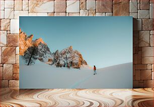 Πίνακας, Sunset in the Snowy Mountains Ηλιοβασίλεμα στα Χιονισμένα Όρη