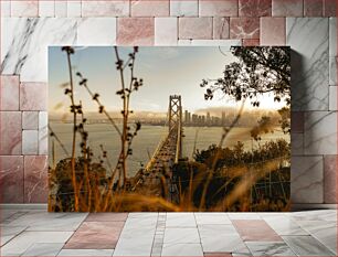 Πίνακας, Sunset on the Bay Bridge Ηλιοβασίλεμα στη γέφυρα του κόλπου