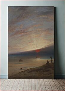 Πίνακας, Sunset on the Beach at Sark