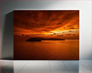 Πίνακας, Sunset Over an Island Ηλιοβασίλεμα πάνω από ένα νησί
