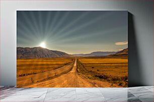 Πίνακας, Sunset Over an Open Road Ηλιοβασίλεμα πέρα ​​από έναν ανοιχτό δρόμο