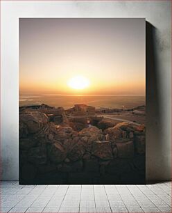 Πίνακας, Sunset Over Ancient Ruins Ηλιοβασίλεμα πάνω από αρχαία ερείπια