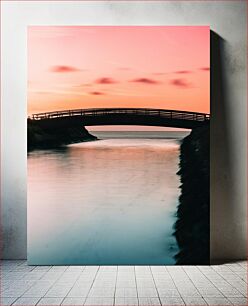 Πίνακας, Sunset Over Bridge Ηλιοβασίλεμα πάνω από τη γέφυρα