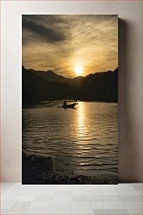 Πίνακας, Sunset over Calm Waters Ηλιοβασίλεμα πάνω από ήρεμα νερά