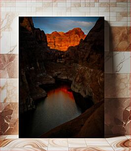 Πίνακας, Sunset over Canyon River Ηλιοβασίλεμα πάνω από τον ποταμό Canyon