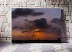 Πίνακας, Sunset Over Cityscape Ηλιοβασίλεμα πάνω από το αστικό τοπίο