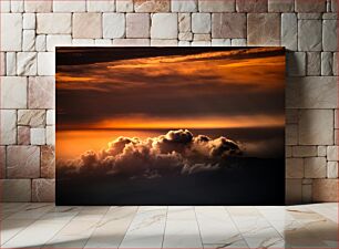 Πίνακας, Sunset over Clouds Ηλιοβασίλεμα πάνω από τα σύννεφα