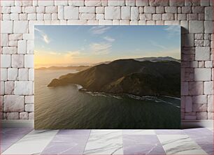 Πίνακας, Sunset Over Coastal Mountains Ηλιοβασίλεμα πάνω από τα παράκτια βουνά