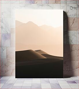 Πίνακας, Sunset Over Desert Dunes Ηλιοβασίλεμα πάνω από τους αμμόλοφους της ερήμου