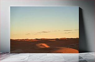 Πίνακας, Sunset Over Desert Dunes Ηλιοβασίλεμα πάνω από τους αμμόλοφους της ερήμου