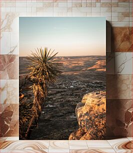Πίνακας, Sunset Over Desert Landscape Ηλιοβασίλεμα πάνω από το τοπίο της ερήμου