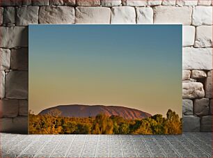 Πίνακας, Sunset Over Desert Landscape Ηλιοβασίλεμα πάνω από το τοπίο της ερήμου