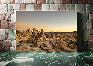 Πίνακας, Sunset Over Desert Rock Formations Ηλιοβασίλεμα πάνω από βράχους της ερήμου