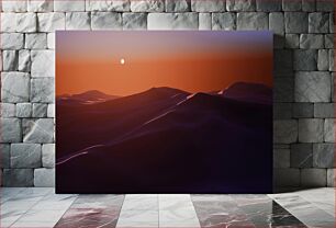 Πίνακας, Sunset Over Dunes Ηλιοβασίλεμα πάνω από τους αμμόλοφους