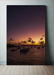 Πίνακας, Sunset Over Harbor Ηλιοβασίλεμα πάνω από το λιμάνι