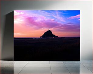 Πίνακας, Sunset over Mont Saint-Michel Ηλιοβασίλεμα πάνω από το Mont Saint-Michel