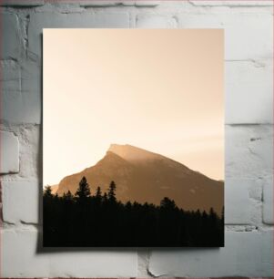 Πίνακας, Sunset Over Mountain Ηλιοβασίλεμα πάνω από το βουνό