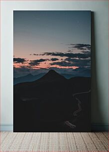 Πίνακας, Sunset Over Mountain Ηλιοβασίλεμα πάνω από το βουνό