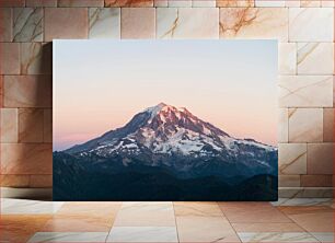 Πίνακας, Sunset over Mountain Peak Ηλιοβασίλεμα πάνω από την κορυφή του βουνού