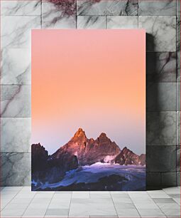 Πίνακας, Sunset Over Mountain Peaks Ηλιοβασίλεμα πάνω από τις βουνοκορφές