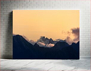 Πίνακας, Sunset Over Mountain Range Ηλιοβασίλεμα πάνω από την οροσειρά