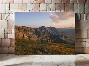 Πίνακας, Sunset over Mountain Range Ηλιοβασίλεμα πάνω από την οροσειρά