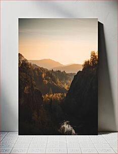 Πίνακας, Sunset Over Mountain Valley Ηλιοβασίλεμα πάνω από την κοιλάδα του βουνού