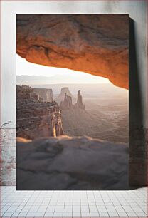 Πίνακας, Sunset Over Rock Formations Ηλιοβασίλεμα πάνω από βράχους