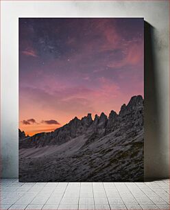 Πίνακας, Sunset Over Rocky Mountains Ηλιοβασίλεμα πάνω από Βραχώδη Όρη