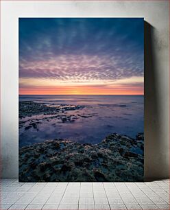 Πίνακας, Sunset Over Rocky Shore Ηλιοβασίλεμα πάνω από τη βραχώδη ακτή