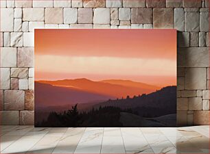 Πίνακας, Sunset Over Rolling Hills Ηλιοβασίλεμα πάνω από το Rolling Hills