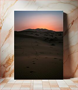 Πίνακας, Sunset Over Sand Dunes Ηλιοβασίλεμα πάνω από τους αμμόλοφους