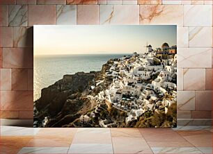 Πίνακας, Sunset Over Santorini Ηλιοβασίλεμα πάνω από τη Σαντορίνη