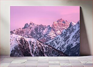 Πίνακας, Sunset Over Snow-Capped Mountains Ηλιοβασίλεμα πάνω από χιονισμένα βουνά