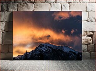 Πίνακας, Sunset Over Snow-Capped Mountains Ηλιοβασίλεμα πάνω από χιονισμένα βουνά