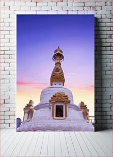 Πίνακας, Sunset Over Stupa Ηλιοβασίλεμα πάνω από τη Στούπα