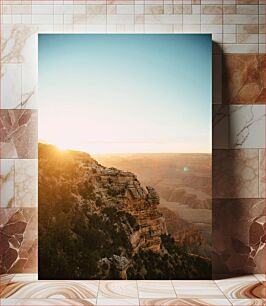 Πίνακας, Sunset Over the Canyon Ηλιοβασίλεμα πάνω από το φαράγγι