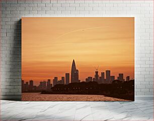 Πίνακας, Sunset Over the City Skyline Ηλιοβασίλεμα πάνω από τον ορίζοντα της πόλης