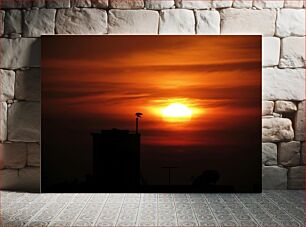 Πίνακας, Sunset over the Cityscape Ηλιοβασίλεμα πάνω από το αστικό τοπίο